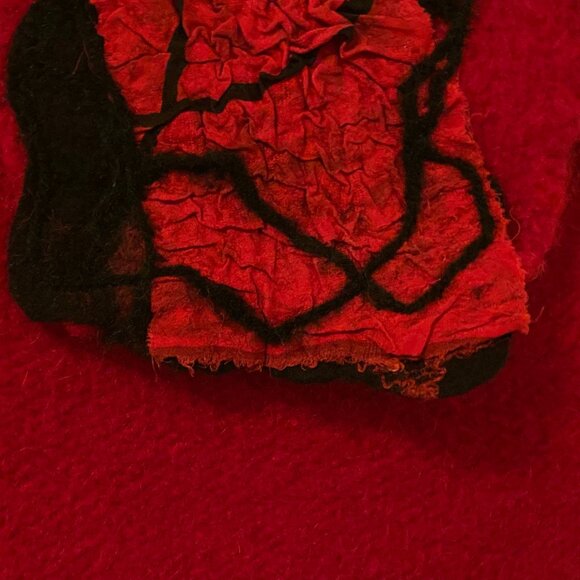 Artisan floral wool purse - Picture 13 of 13